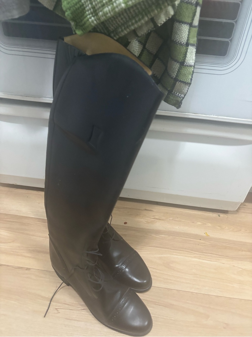 Women’s Amazonas Tall Lace-Up Riding Boots - Black